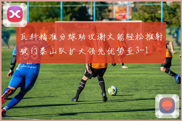 瓦科精准分球助攻谢文能轻松推射破门泰山队扩大领先优势至3-1