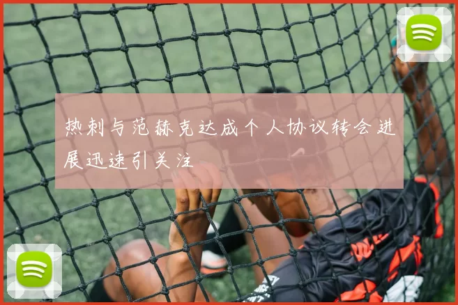 热刺与范赫克达成个人协议转会进展迅速引关注